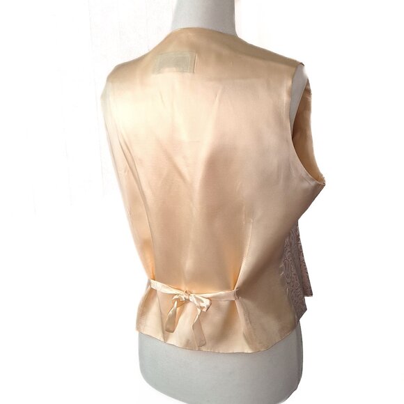 Women's Dress Vest with detailed embroidery stitch - vintage like new - Picture 5 of 11